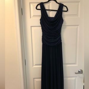 R & M Richards sleeveless navy dress. Size 6
